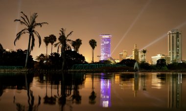 Ville de Nairobi la nuit